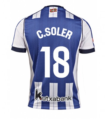 Real Sociedad Carlos Soler #18 Domácí Dres 2025-26 Krátkým Rukávem Real Sociedad Carlos Soler #18 Domácí Dres 2025-26 Krátkým Rukávem